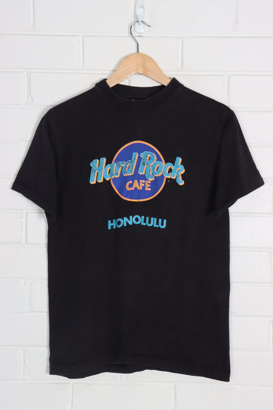 HARD ROCK CAFE Honolulu Colourful USA Made Destination Tee (S-M) - Vintage Sole Melbourne