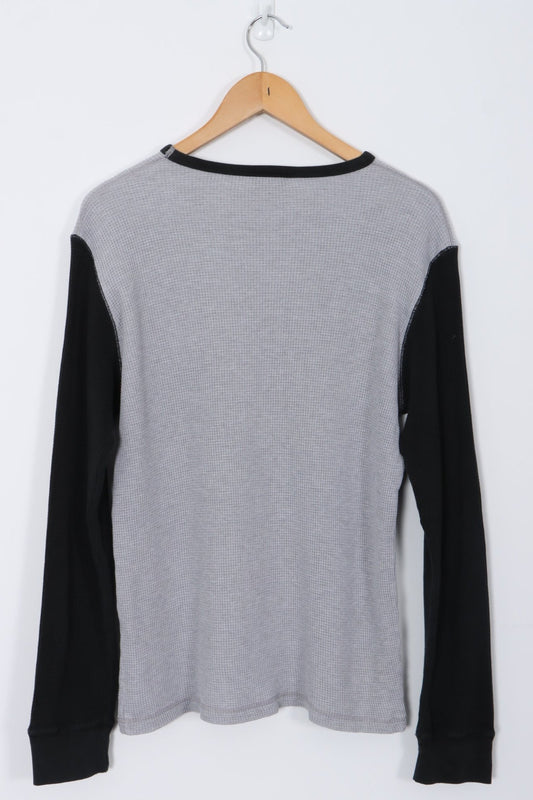Polo Jeans RALPH LAUREN Logo Long Sleeve Waffle Tee (M-L)