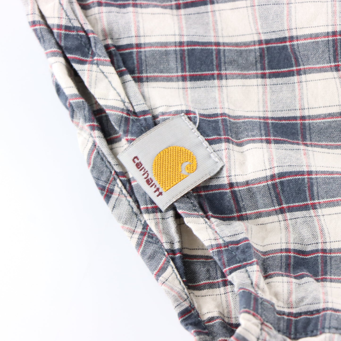 Vintage CARHARTT 'Relaxed Fit' Plaid Embroidered Button Up Shirt (L) Vintage Sole Melbourne