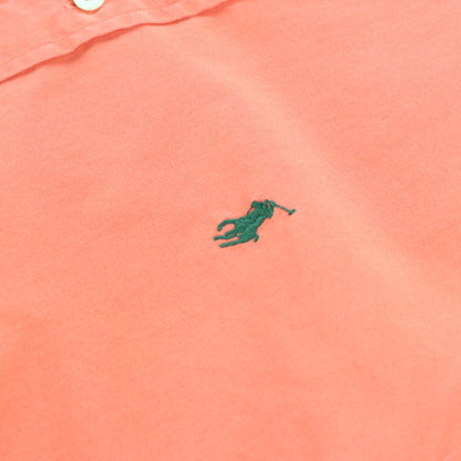 Vintage RALPH LAUREN 'Classic Fit Embroidered Orange & Green Button Up Shirt (M) Vintage Sole Melbourne