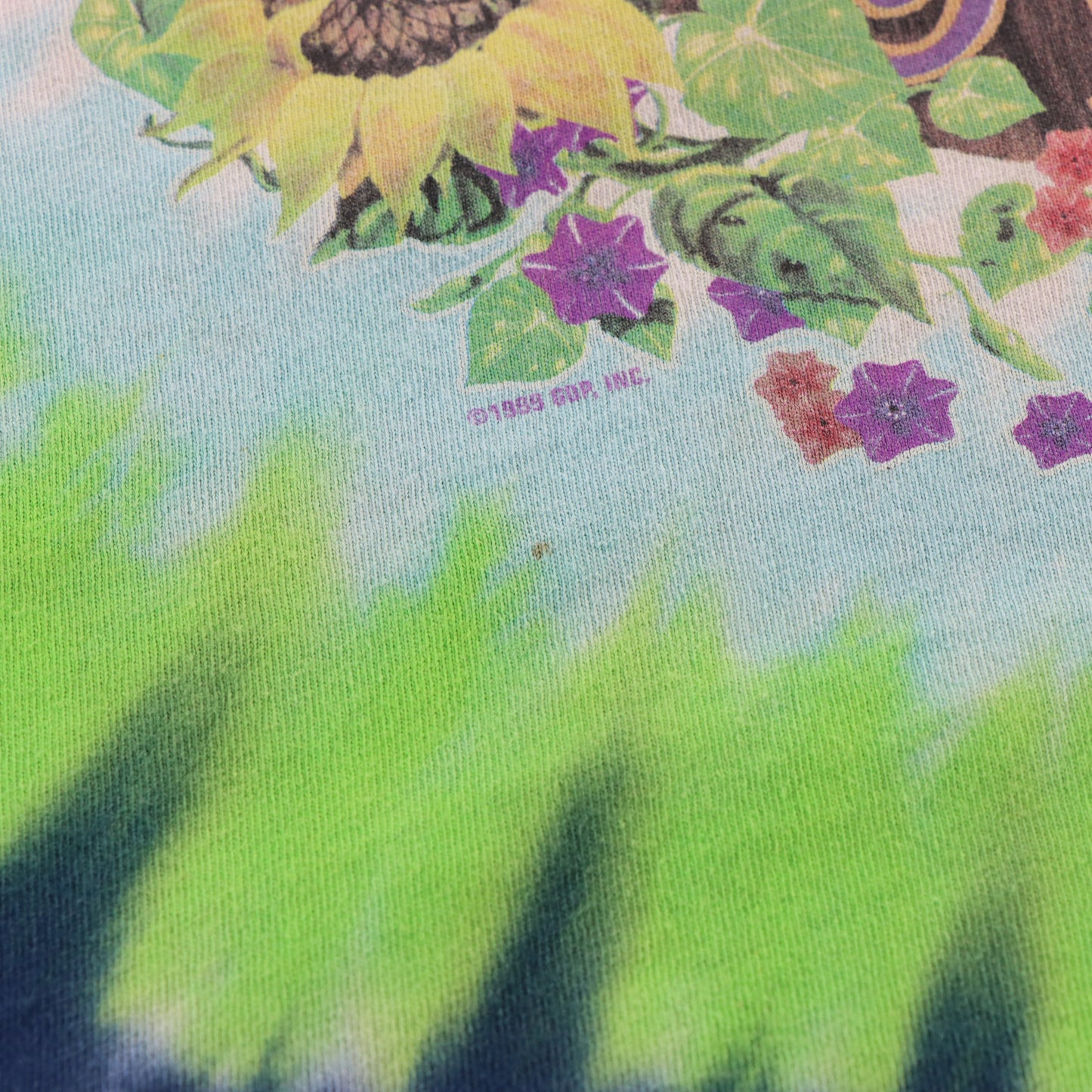 LIQUID BLUE Multicolour Tie Dye Terrapin Station The Grateful Dead 1999 Long Sleeve Tee (XL)