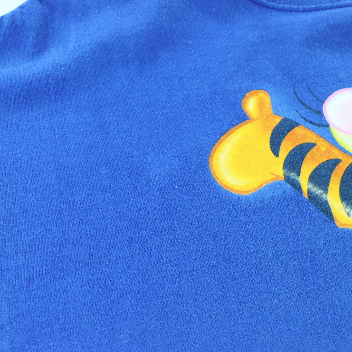 THE DISNEY STORE Bouncing Tigger Graphic Blue USA Made T-Shirt (XL)