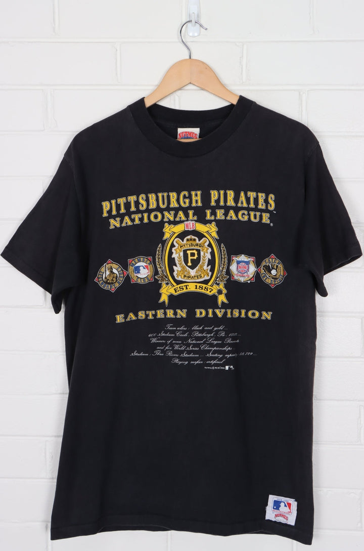 Vintage 1991 MLB Pittsburgh Pirates NUTMEG T-Shirt USA Made (XL)