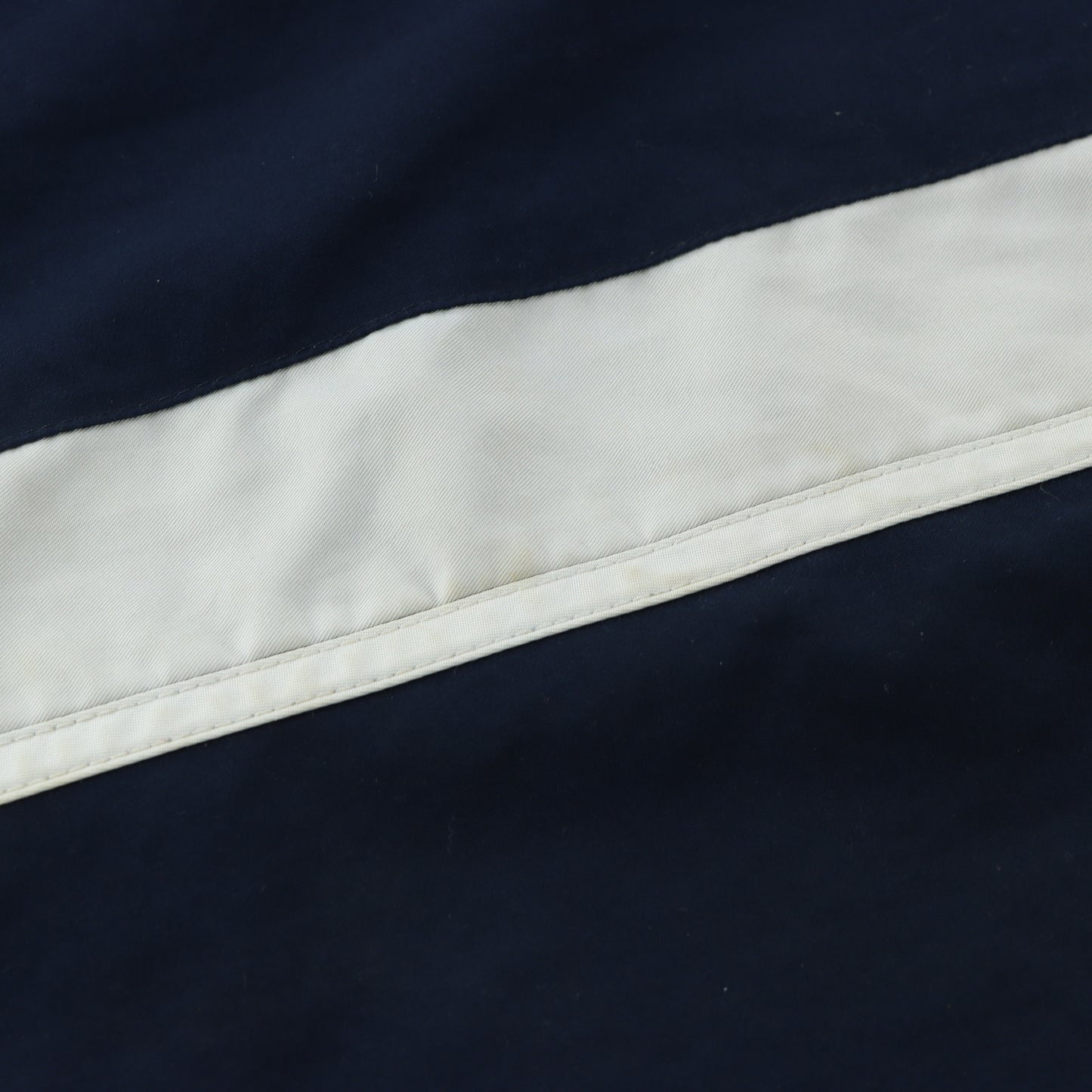 NIKE Navy Blue & White Embroidered Swoosh Logo Side Split Hem Track Pants (M)