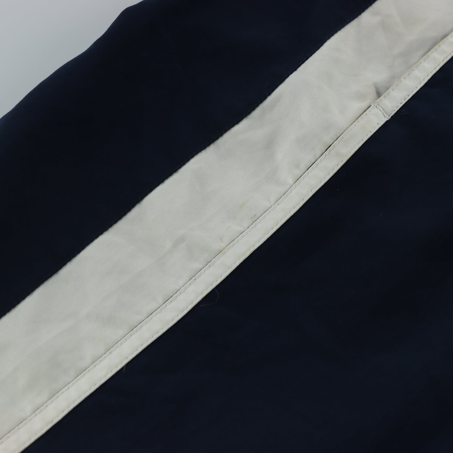 NIKE Navy Blue & White Embroidered Swoosh Logo Side Split Hem Track Pants (M)