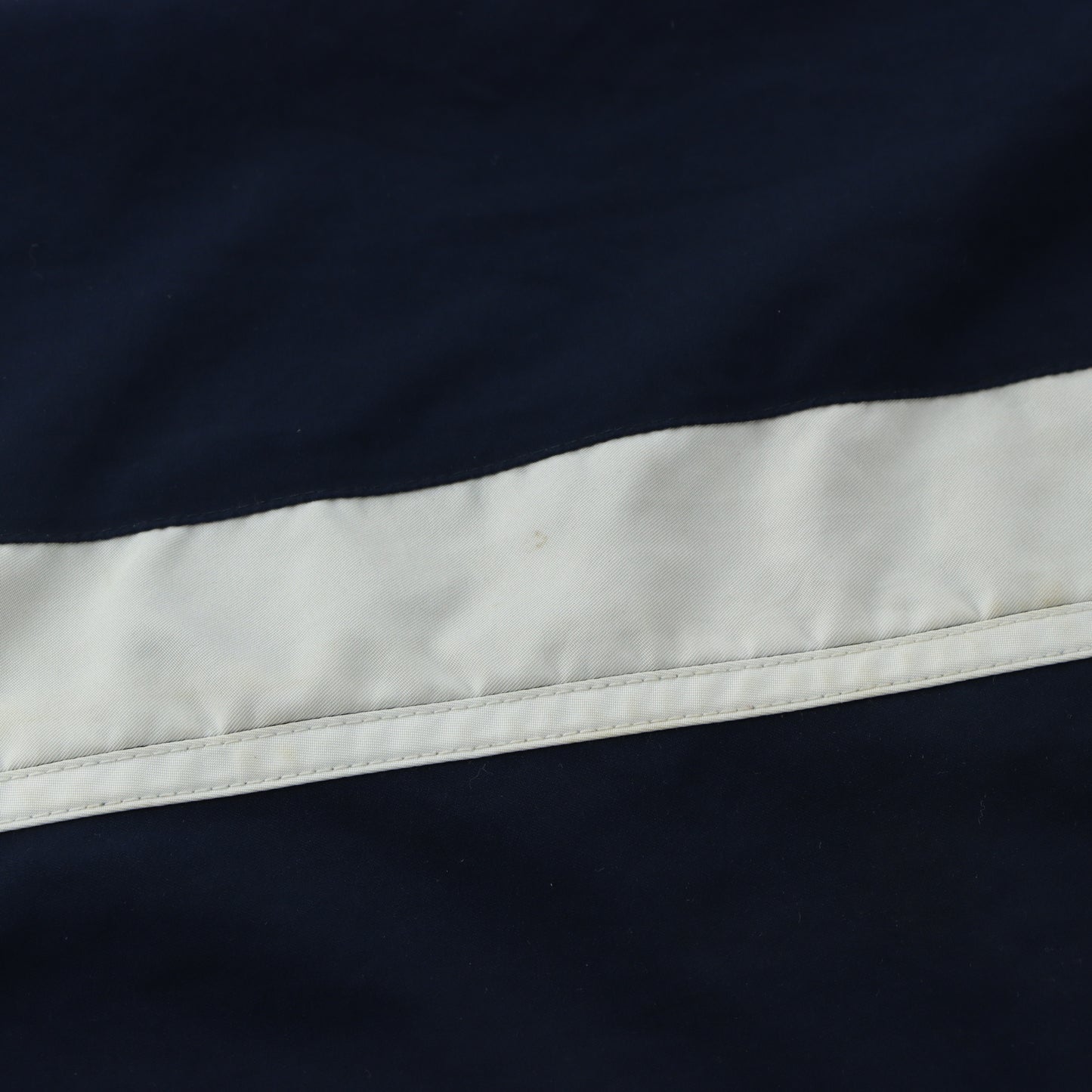 NIKE Navy Blue & White Embroidered Swoosh Logo Side Split Hem Track Pants (M)