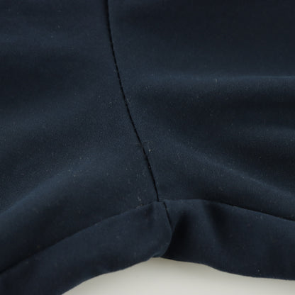 NIKE Navy Blue & White Embroidered Swoosh Logo Side Split Hem Track Pants (M)