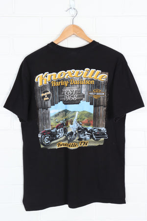 HARLEY DAVIDSON Iron Steed #1 Flame Front & Back Tee (L)