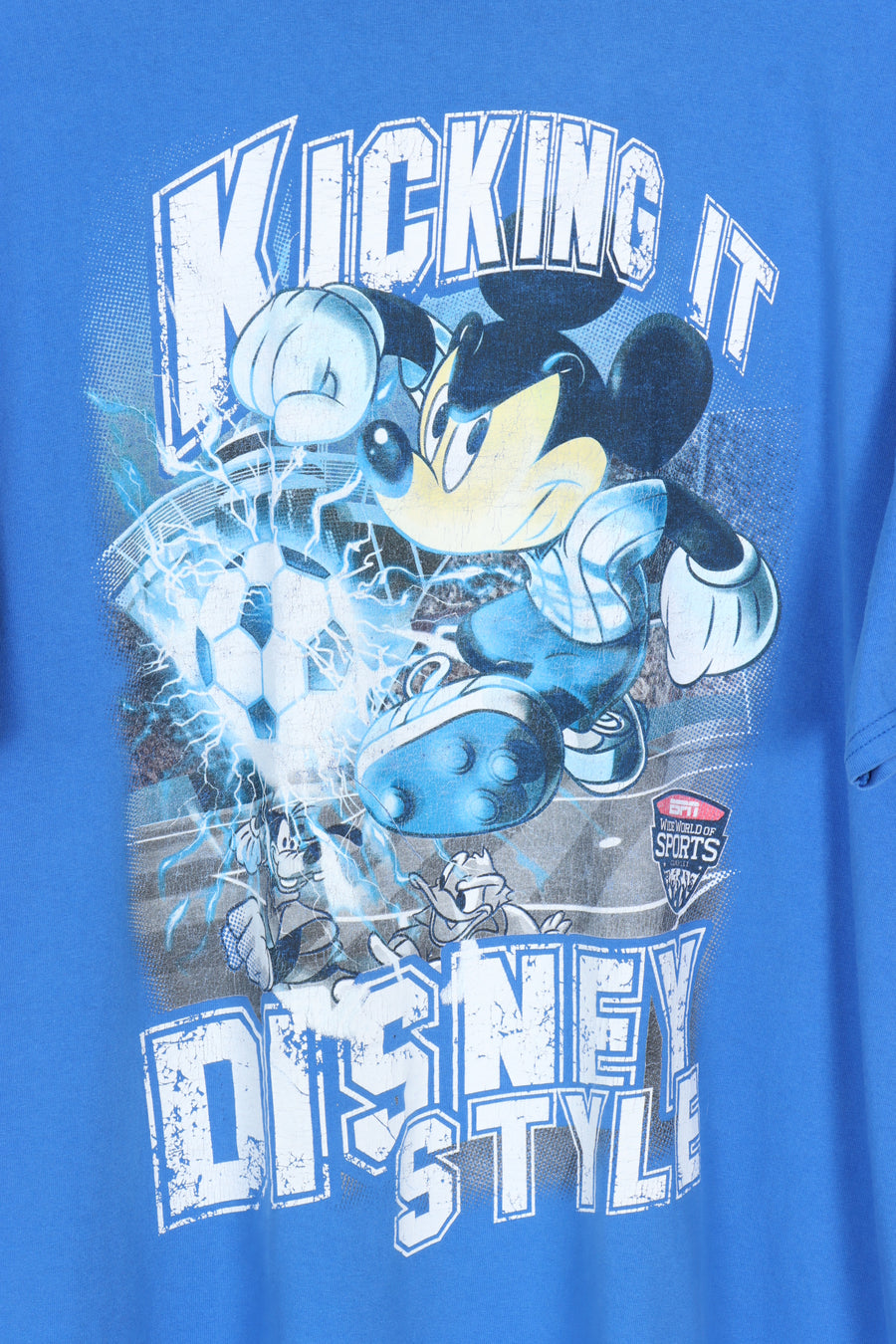CHAMPION DISNEY Style Mickey Mouse ESPN Soccer Tee (XL)