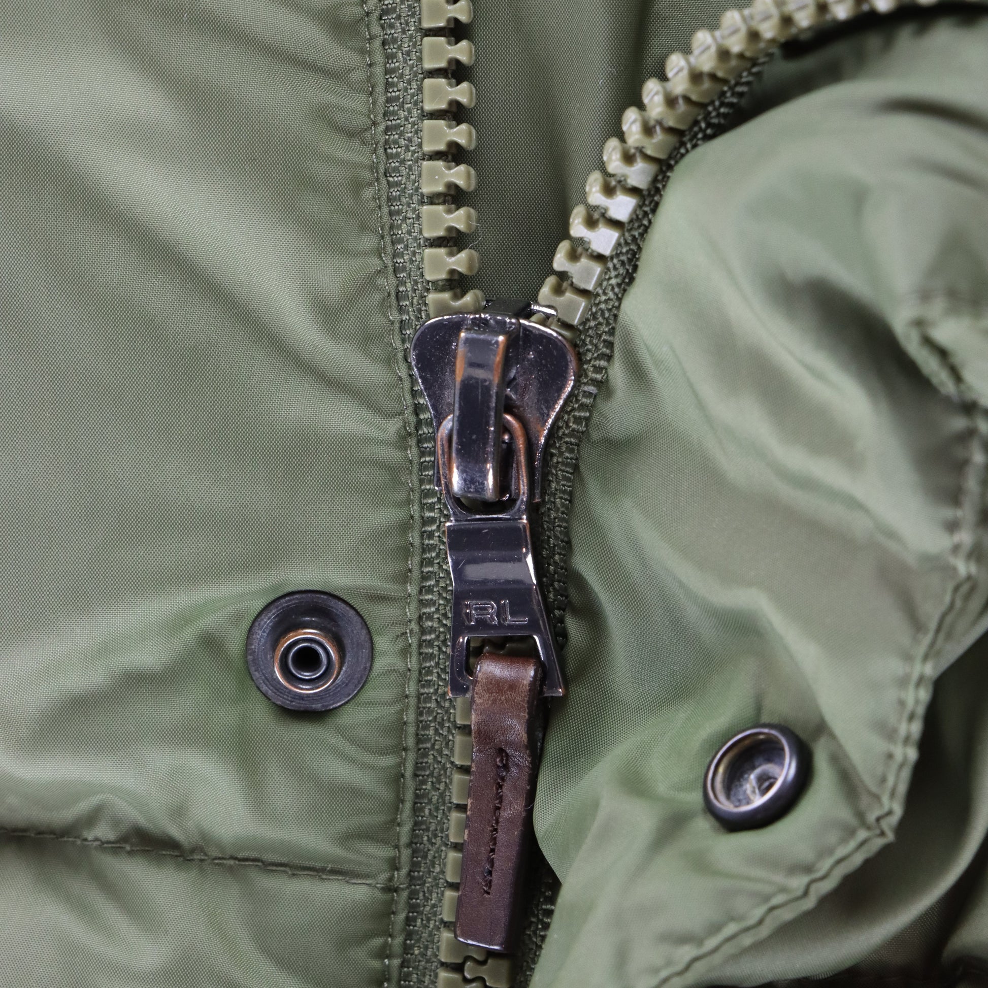 Vintage RALPH LAUREN POLO Embroidered Pony Logo Olive Green Down Puffer Jacket (M) Vintage Sole Melbourne