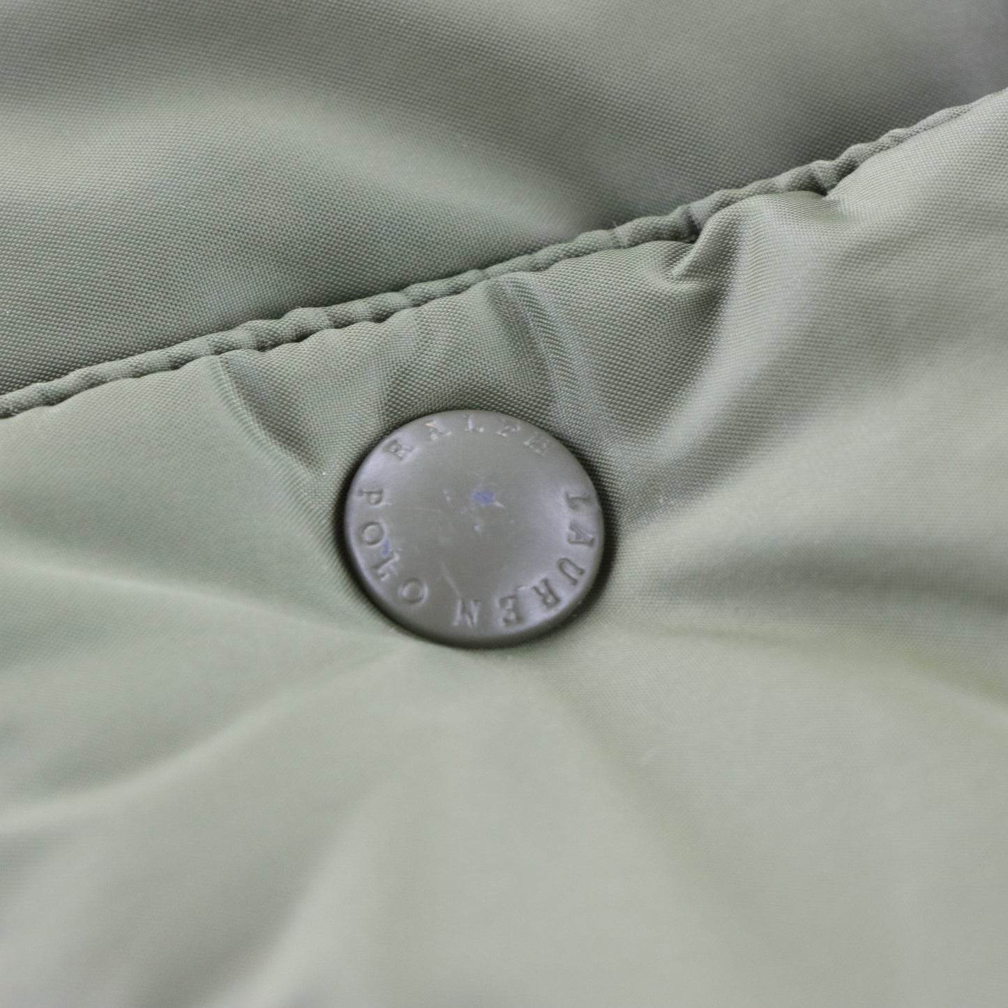 Vintage RALPH LAUREN POLO Embroidered Pony Logo Olive Green Down Puffer Jacket (M) Vintage Sole Melbourne