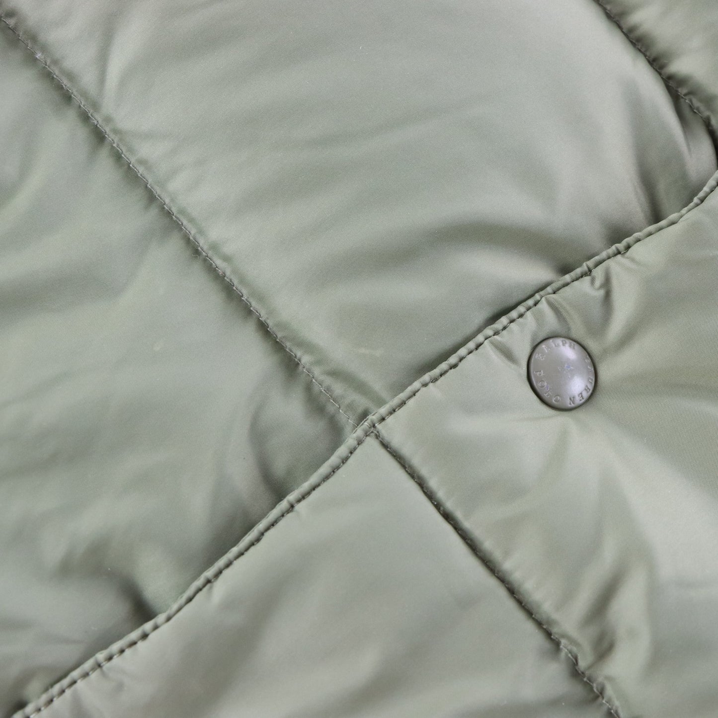 Vintage RALPH LAUREN POLO Embroidered Pony Logo Olive Green Down Puffer Jacket (M) Vintage Sole Melbourne