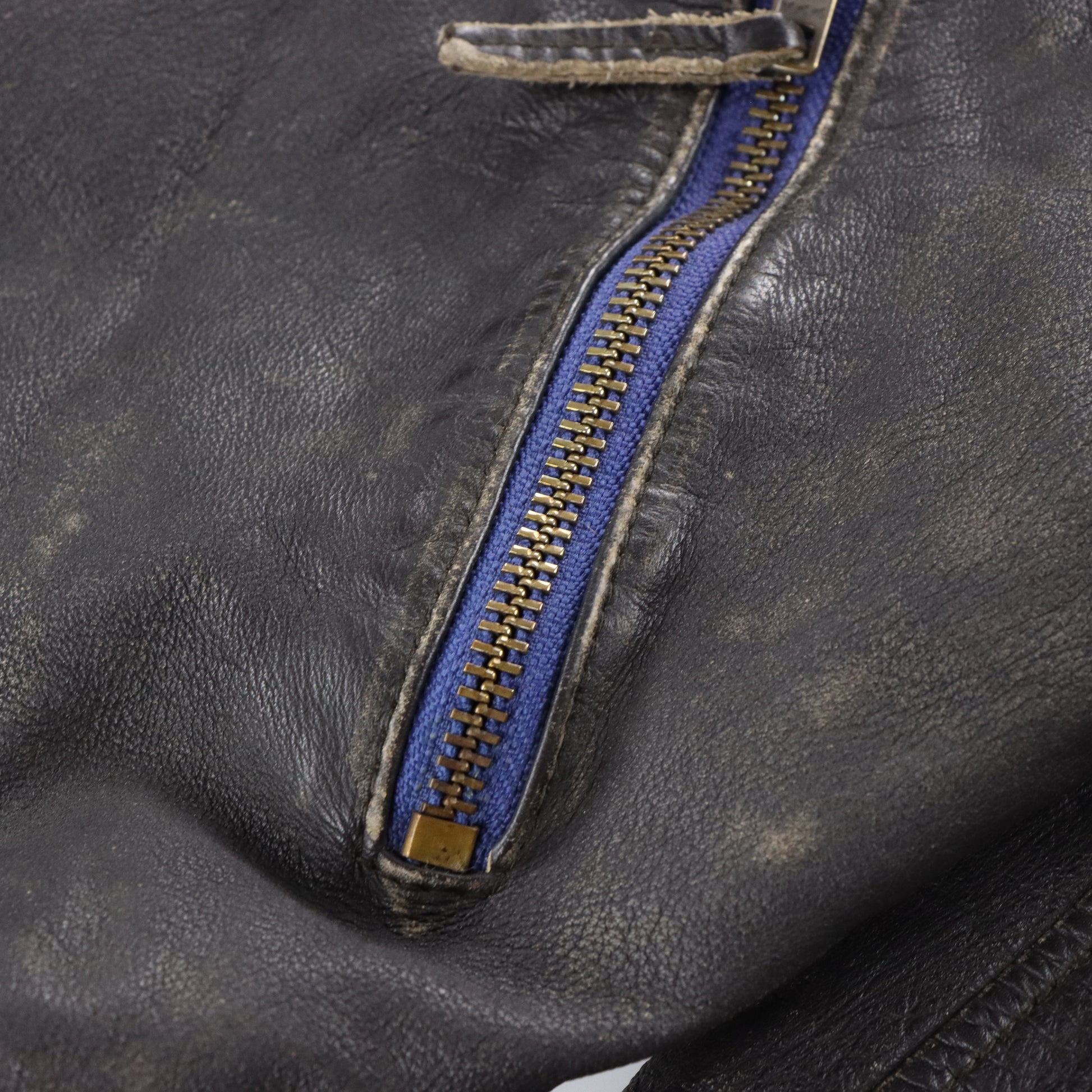 QUIKSILVER Y2K Leather Blue Stripe Vintage Motorcycle Jacket (M) Vintage Sole Melbourne