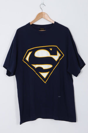 CHANGES Made in USA 1997 Superman Navy T-shirt (XL)