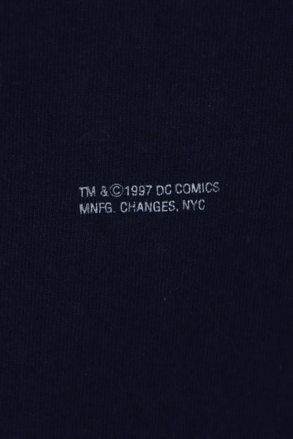 CHANGES Made in USA 1997 Superman Navy T-shirt (XL)