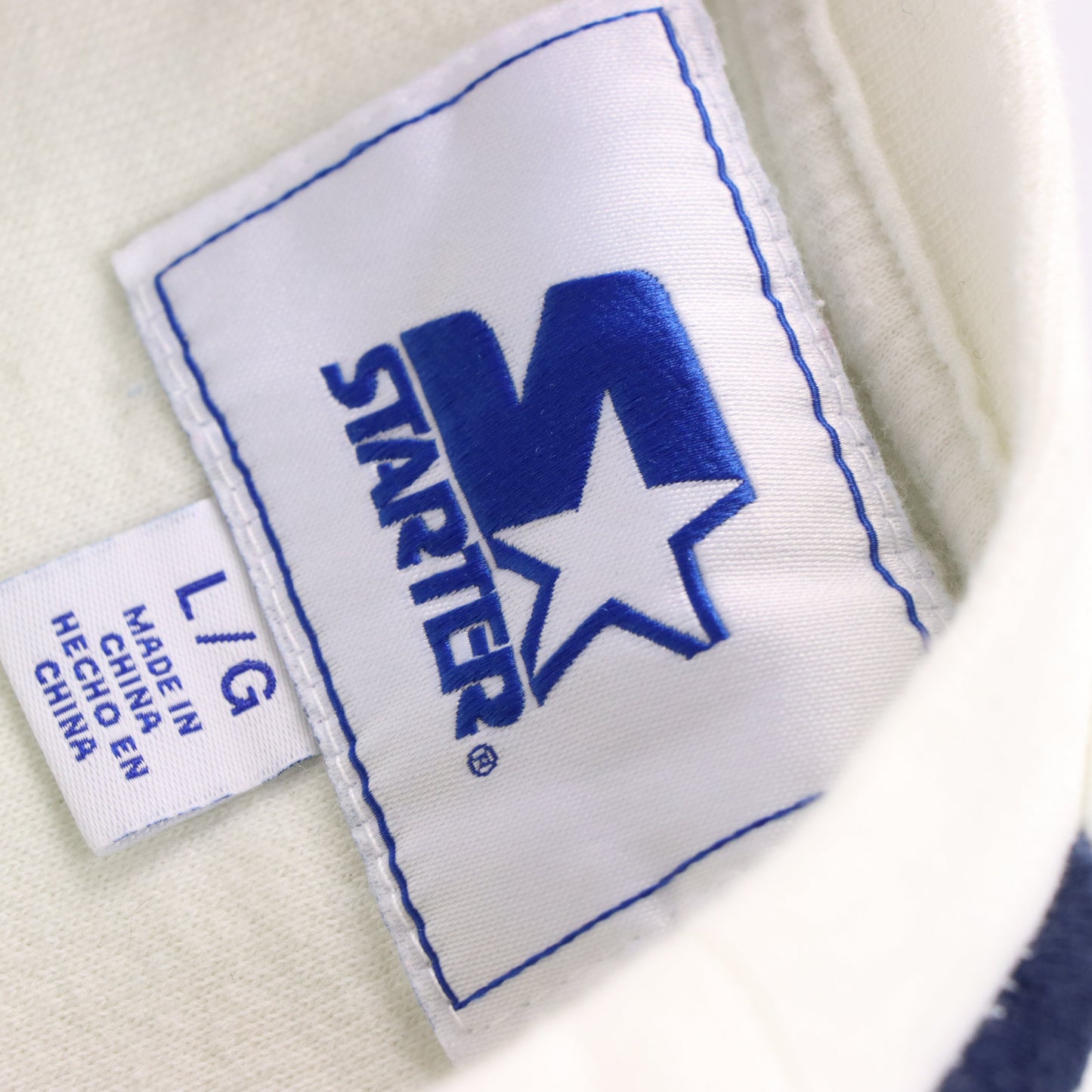 Vintage STARTER Tennessee Titans NFL Embroidered White & Blue Football Sweatshirt (L) Vintage Sole Melbourne