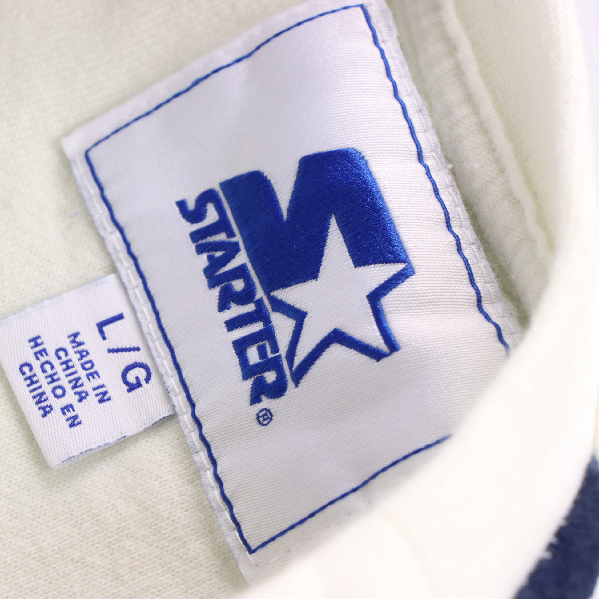 Vintage STARTER Tennessee Titans NFL Embroidered White & Blue Football Sweatshirt (L) Vintage Sole Melbourne