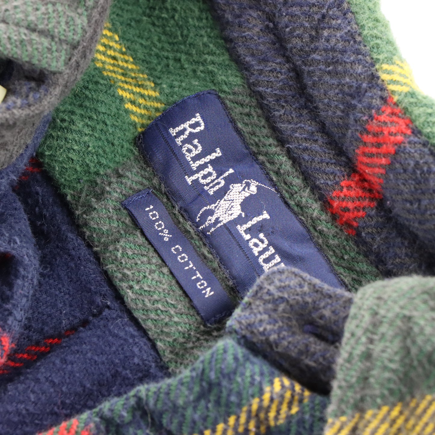 Vintage RALPH LAUREN Embroidered Pocket Plaid Flannel Button Up Shirt (L) Vintage Sole Melbourne