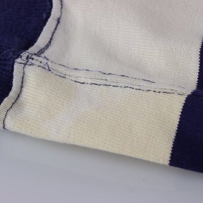 Vintage POLO RALPH LAUREN Stripe USA Made Navy & White Rugby Sweatshirt (L) Vintage Sole Melbourne