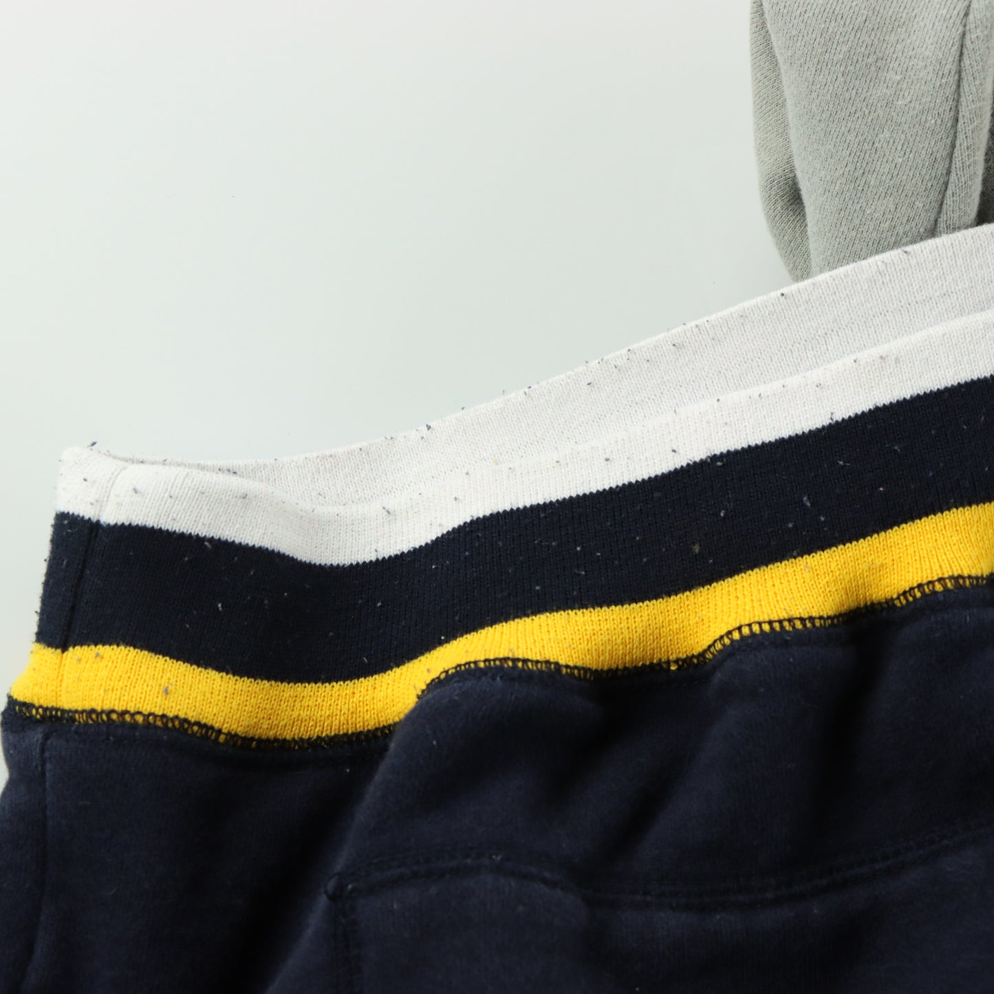 ECKO UNLIMITED Grey & Navy Embroidered Splatter Hooded Sweatshirt (M-L)