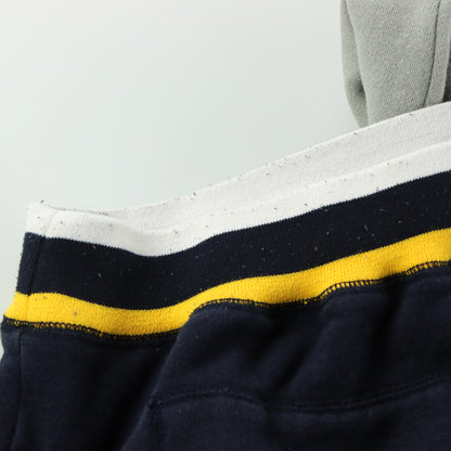 ECKO UNLIMITED Grey & Navy Embroidered Splatter Hooded Sweatshirt (M-L)