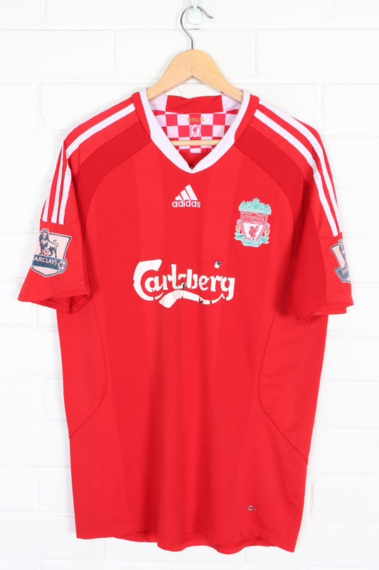 BOOTLEG Liverpool #9 Torres 2008-2010 ADIDAS Home Soccer Jersey (L)