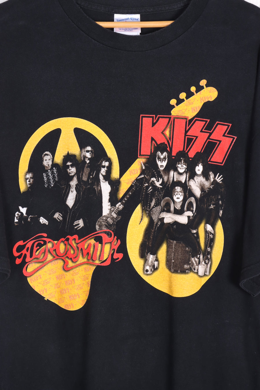 KISS & AEROSMITH 2003-2004 Band Tour Merch Tee (XL-XXL)