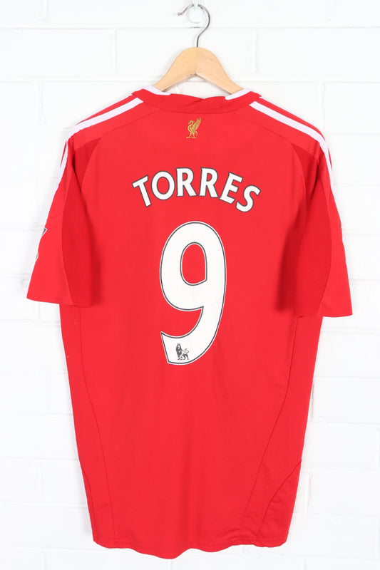BOOTLEG Liverpool #9 Torres 2008-2010 ADIDAS Home Soccer Jersey (L)