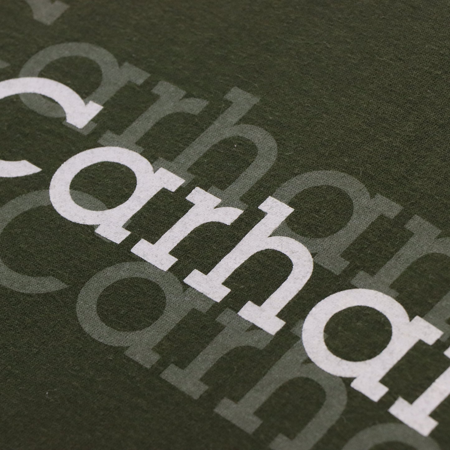Vintage CARHARTT Spell Out Trippy Logo Olive Green Workwear T-Shirt (L) Vintage Sole Melbourne