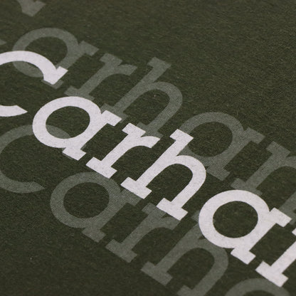 Vintage CARHARTT Spell Out Trippy Logo Olive Green Workwear T-Shirt (L) Vintage Sole Melbourne