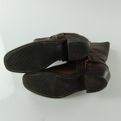 FRYE Smoke Brown Harness USA Made Motorcycle Boots (10)
