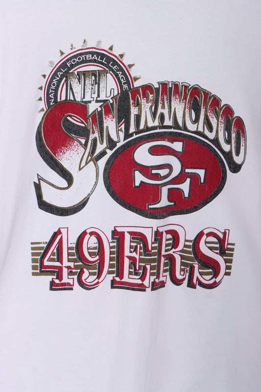 NFL San Francisco 49ers Graphic White Tee (L)