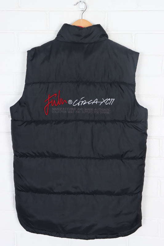 FUBU "Circa XCII" Embroidered Puffer Vest (L)