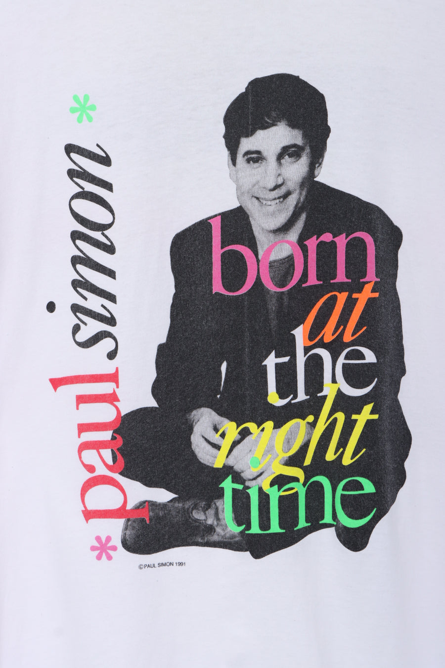 1991 Paul Simon 'Born at the Right Time' Tour USA Made T-shirt (M)