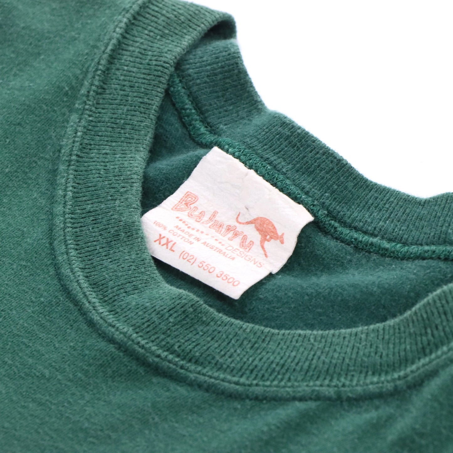 Vintage 'Australian Aboriginal Art' Single Stitch Australia Made Green T-Shirt (L)