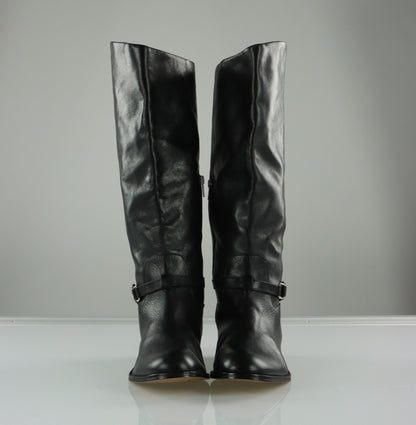 COACH Mysie Black Knee High Leather Riding Boots (11)