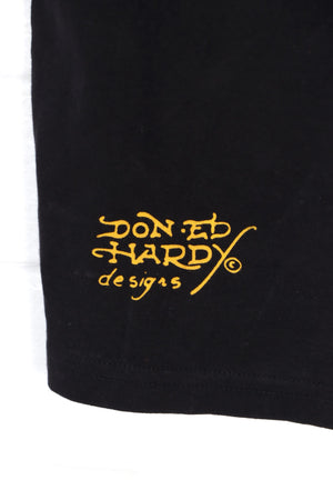 ED HARDY Christian Audigier Embellished Tiger T-Shirt USA Made (S)