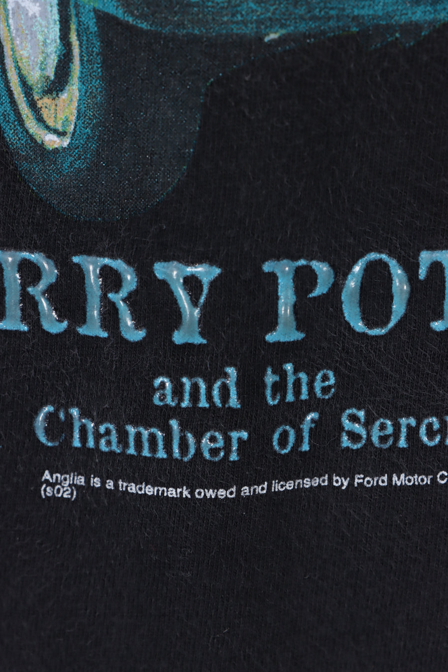 Harry Potter Chamber of Secrets 2002 Flying Ford Anglia T-Shirt (L)