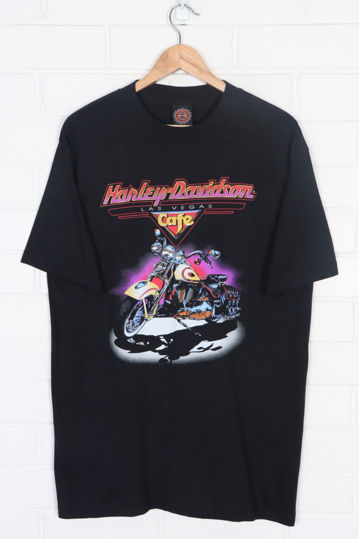 HARLEY DAVIDSON CAFE Las Vegas Single Stitch T-Shirt USA Made (L)