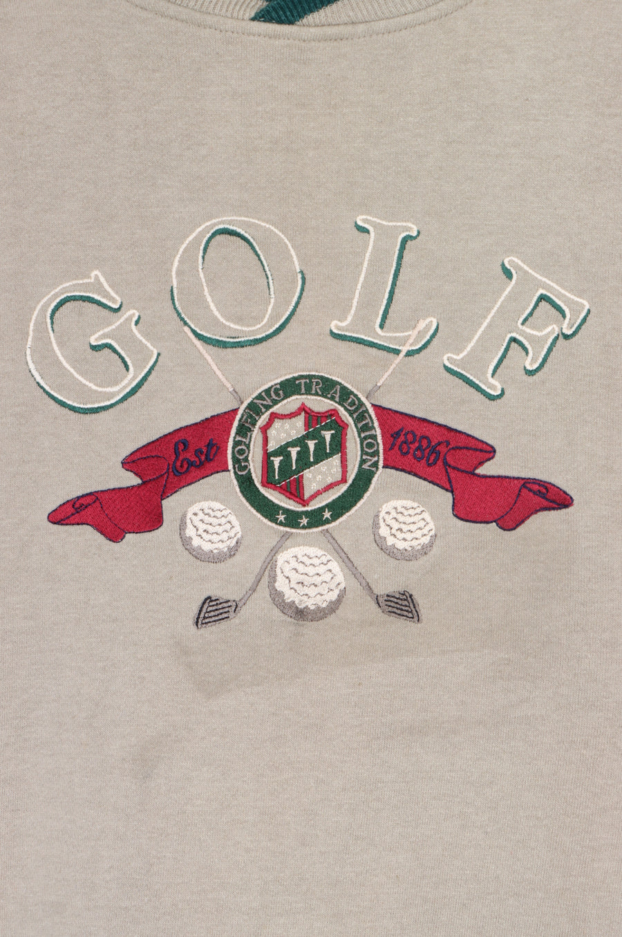 Golf "Golfing Tradition" Embroidered Spell Out Sweatshirt (XL)