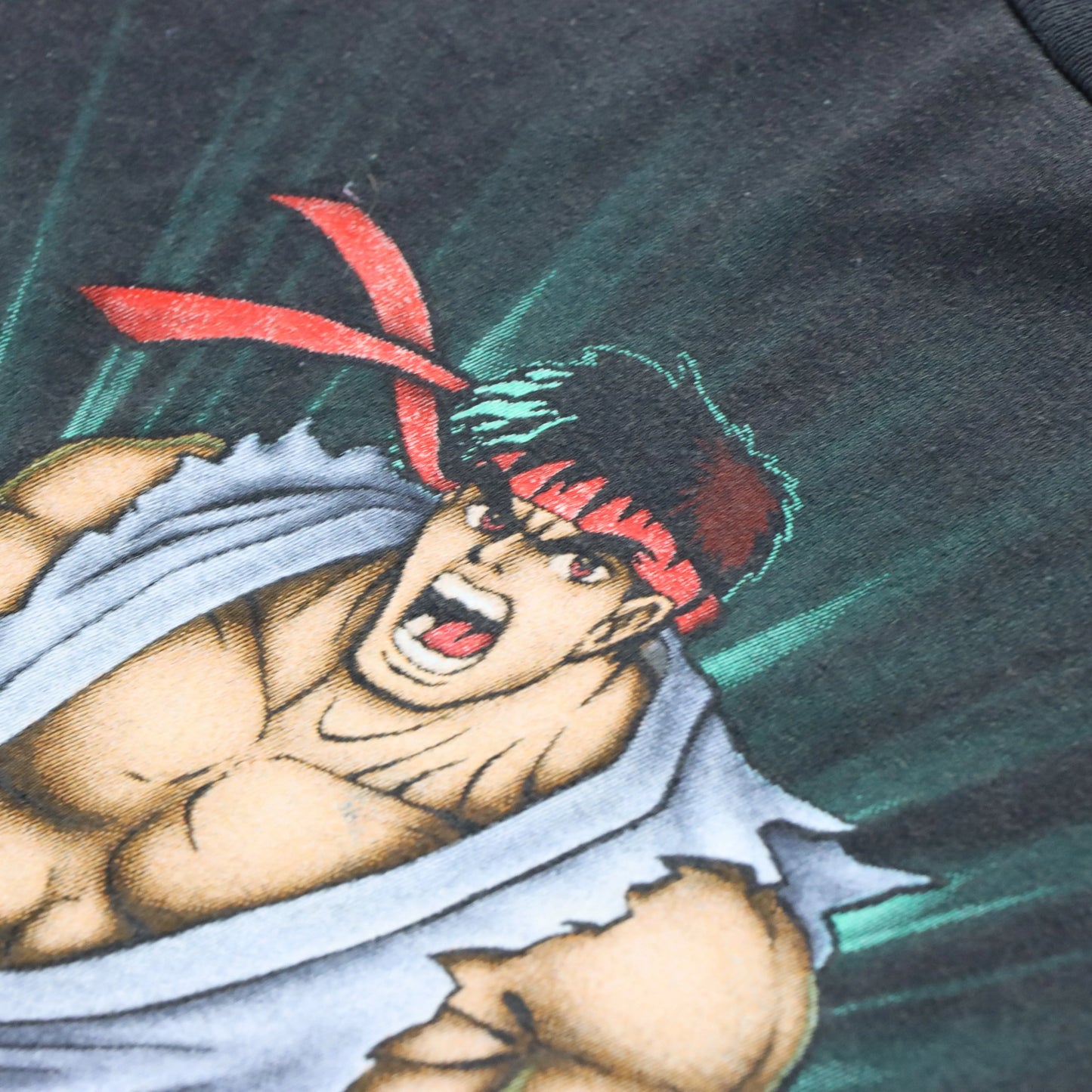 Vintage 1994 Street Fighter II Ryu Video Game Single Stitch Faded T-Shirt (XS)