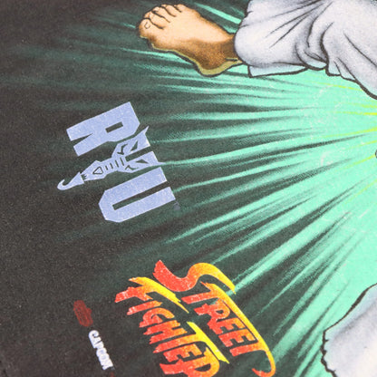 Vintage 1994 Street Fighter II Ryu Video Game Single Stitch Faded T-Shirt (XS)
