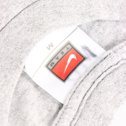 Vintage NIKE X METS Centre Swoosh Logo Grey Baseball T-Shirt (M)