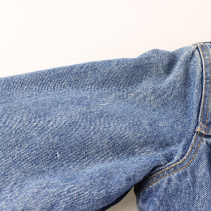 Vintage LEVI'S Sherpa Lined Blue Denim Snap Button Trucker Jacket USA Made (XS) Vintage Sole Melbourne