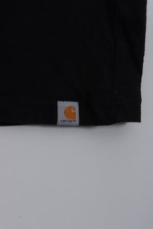 CARHARTT Camouflage Large Centre Logo Black Loose Fit T-Shirt (XXL)