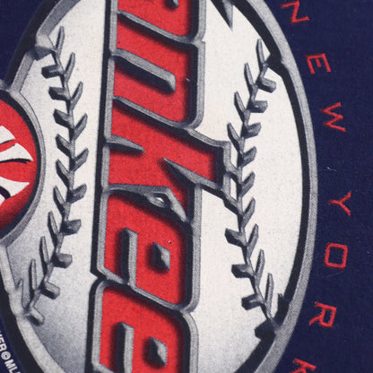 Vintage 1998 YANKEES New York Navy & Red Baseball T-Shirt (XL)