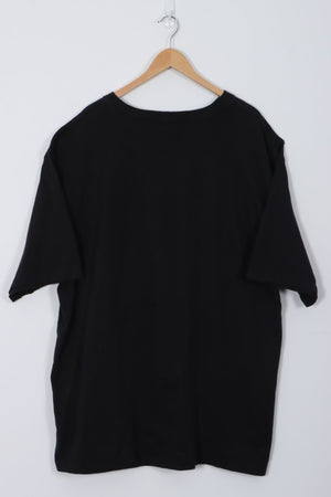 CARHARTT Camouflage Large Centre Logo Black Loose Fit T-Shirt (XXL)
