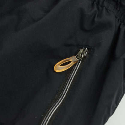 NIKE Embroidered Spell Out Logo Grey & Navy Track Pants (L)