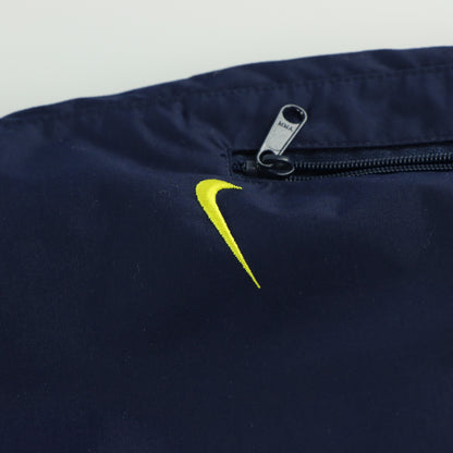 NIKE Embroidered Logo Navy & Yellow Track Pants (M-L)