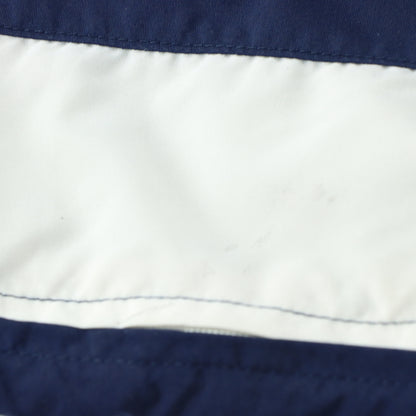 NIKE Embroidered Logo Pocket Cargo Navy & White Track Pants (L)